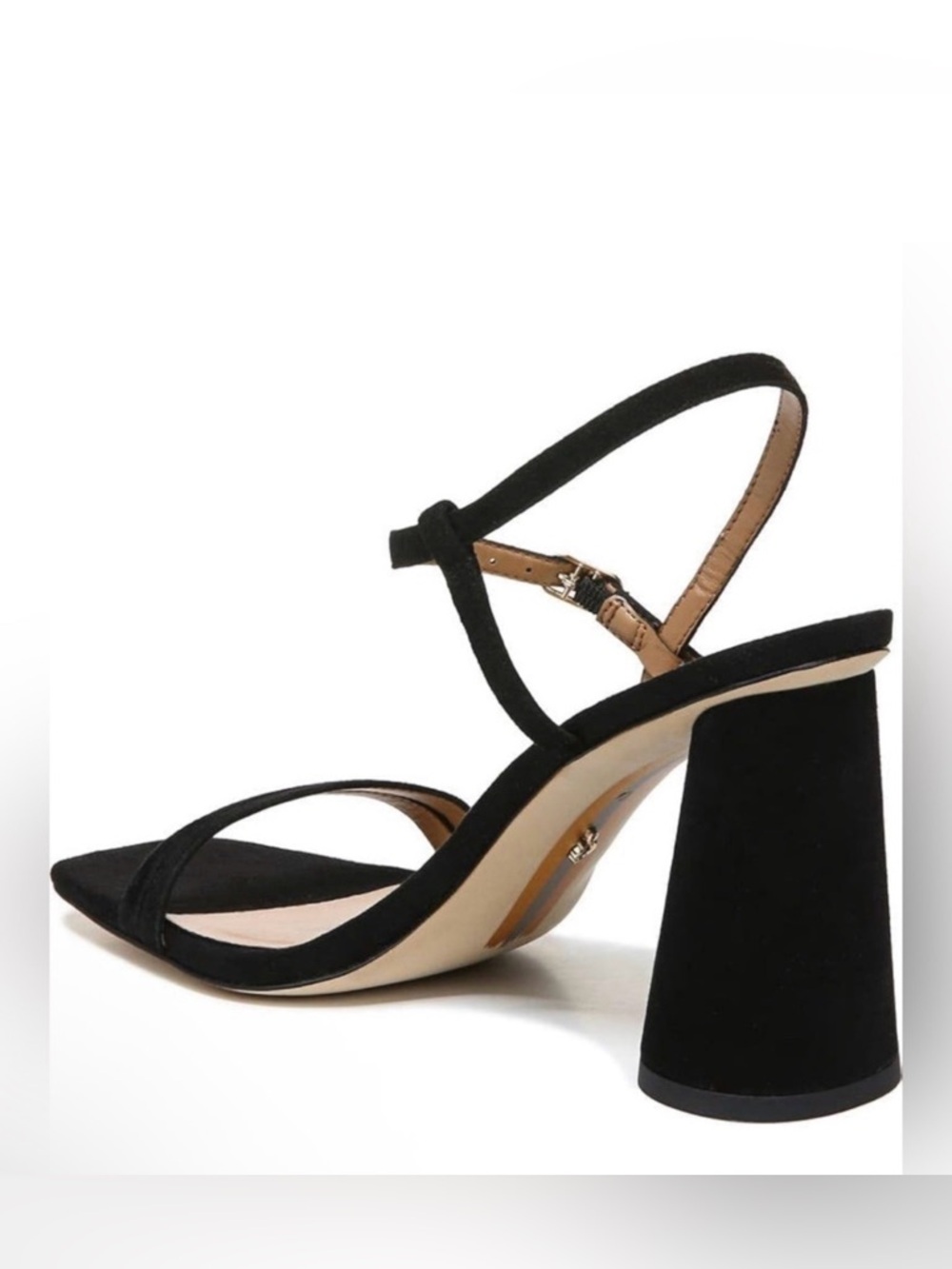 Sam Edelman Black Strappy Block Heel Sandals - Picture 9 of 15